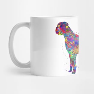 Boxer Dog watercolor Mug